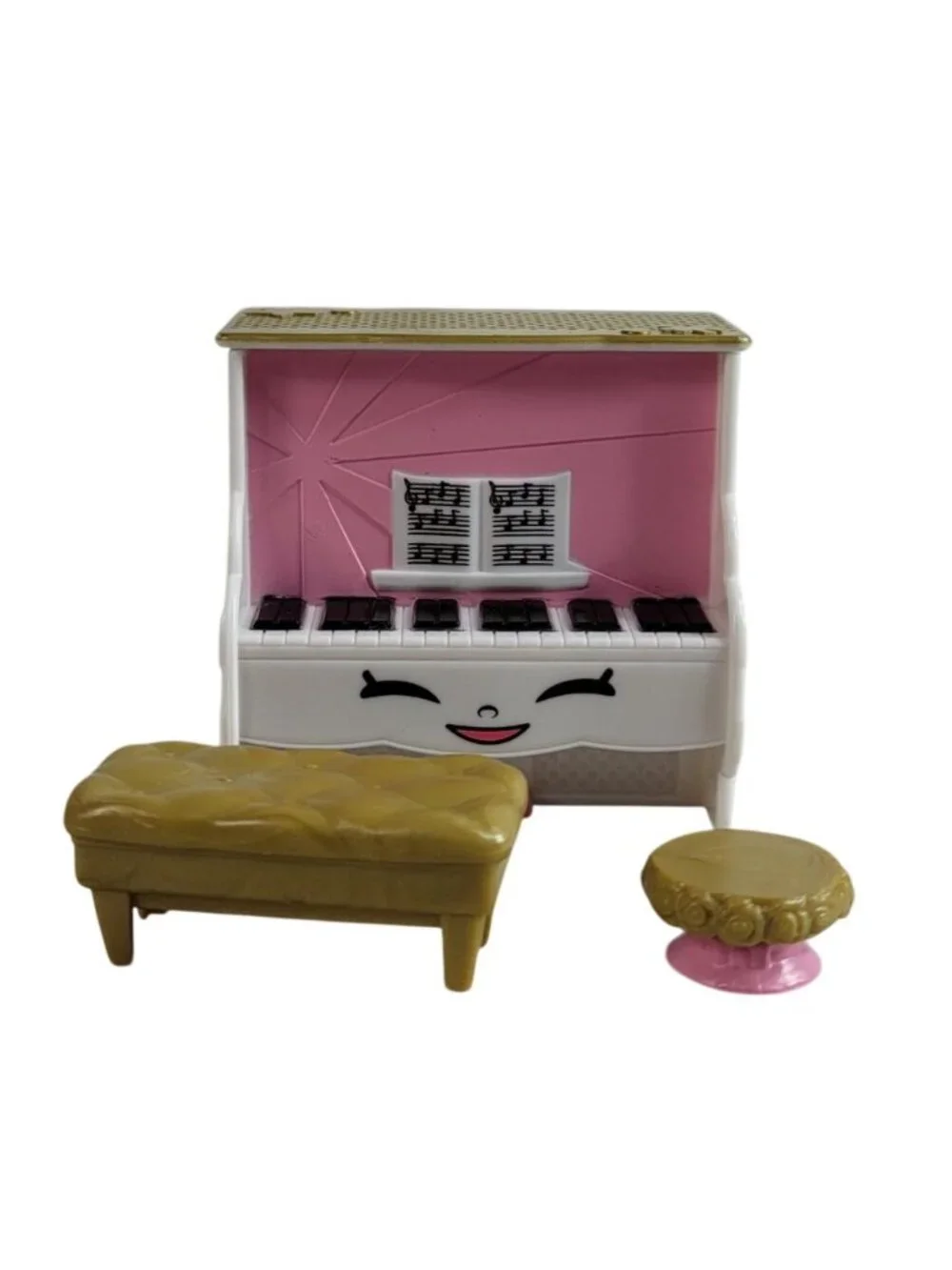 Shopkins Fashion Spree Ballet Collection Playful Piano Stool Bench 3 Pieces 2015